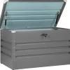 Auflagenbox Stahl Grau 100 X 62 Cm Cebrosa