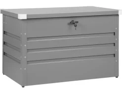 Auflagenbox Stahl Grau 100 X 62 Cm Cebrosa