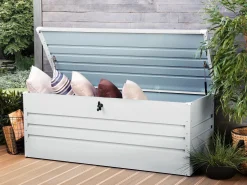 Auflagenbox Stahl Hellgrau 165 X 70 Cm Cebrosa