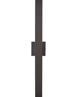 Ausenwandleuchte Led Metall Schwarz 89 Cm Rechteckig Melgam