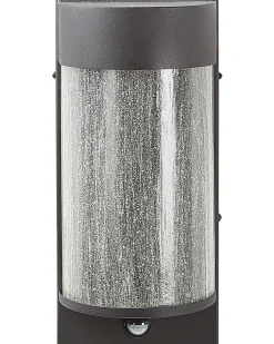 Ausenwandleuchte Led Metall Schwarz Mit Bewegungsmelder 35 Cm Rechteckig Pheppie