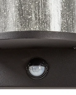 Ausenwandleuchte Led Metall Schwarz Mit Bewegungsmelder 35 Cm Rechteckig Pheppie