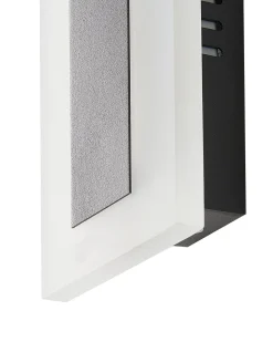 Ausenwandleuchte Led Metall Schwarz Mit Bewegungsmelder 100 Cm Rechteckig Savane