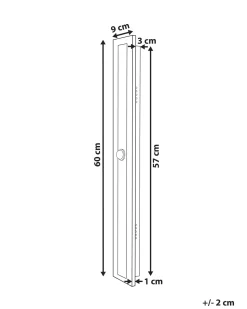 Ausenwandleuchte Led Metall Gold 60 Cm Rechteckig Rosalie