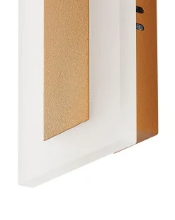 Ausenwandleuchte Led Metall Gold 100 Cm Rechteckig Rosalie