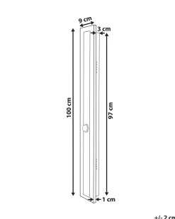Ausenwandleuchte Led Metall Gold 100 Cm Rechteckig Rosalie