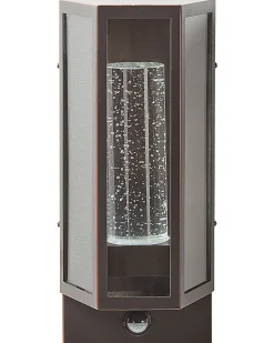 Ausenwandleuchte Led Mit Bewegungssensor Braun Fruid