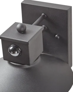 Ausenwandleuchte Mit Bewegungssensor Schwarz 30 Cm Goodie