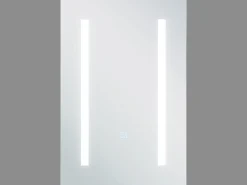 Bad Spiegelschrank Weis / Silber Mit Led-Beleuchtung 40 X 60 Cm Cameron