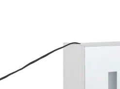 Bad Spiegelschrank Weis / Silber Mit Led-Beleuchtung 40 X 60 Cm Cameron