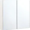 Bad Spiegelschrank Weis / Silber 80 X 70 Cm Navarra