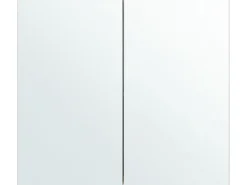 Bad Spiegelschrank Weis / Silber 80 X 70 Cm Navarra