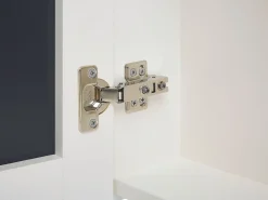 Bad Spiegelschrank Weis / Silber 80 X 70 Cm Navarra