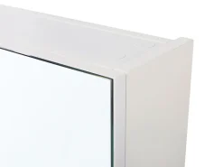 Bad Spiegelschrank Weis / Silber 80 X 70 Cm Navarra