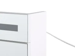 Bad Spiegelschrank Weis / Silber Mit Led-Beleuchtung 60 X 60 Cm Jaramillo