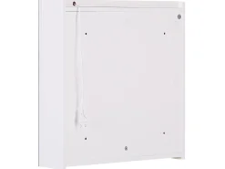 Bad Spiegelschrank Weis / Silber Mit Led-Beleuchtung 60 X 60 Cm Talagapa
