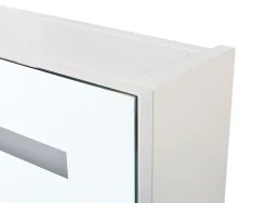 Bad Spiegelschrank Weis / Silber Mit Led-Beleuchtung 60 X 60 Cm Talagapa