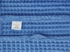 Badehandtuch Set Baumwolle Blau 4-Teilig Areora