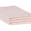 Badehandtuch Set Frottee Baumwolle Pastellrosa 2-Teilig Atiu