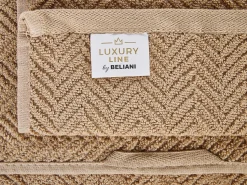 Badehandtuch Set Frottee Baumwolle Sandbeige 2-Teilig Mitiaro