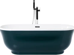 Badewanne Freistehend Blaugrun Oval 170 X 77 Cm Tesoro