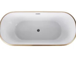 Badewanne Freistehend Gold Oval 170 X 77 Cm Tesoro