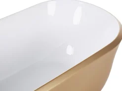 Badewanne Freistehend Gold Oval 170 X 77 Cm Tesoro