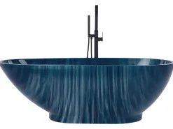 Badewanne Freistehend Marineblau Marmor Optik 170 X 80 Cm Rioja