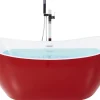 Badewanne Freistehend Rot Oval 150 X 75 Cm Antigua