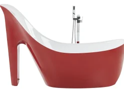 Badewanne Freistehend Rot-Weis High Heel 180 X 80 Cm Coco