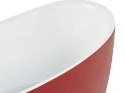 Badewanne Freistehend Rot-Weis High Heel 180 X 80 Cm Coco