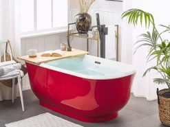 Badewanne Freistehend Rot Oval 170 X 77 Cm Tesoro