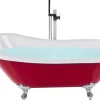 Badewanne Freistehend Rot Oval 153 X 77 Cm Cayman