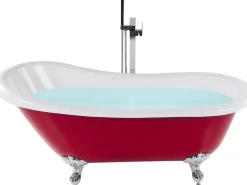 Badewanne Freistehend Rot Oval 153 X 77 Cm Cayman