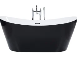 Badewanne Freistehend Schwarz Oval 180 X 78 Cm Antigua