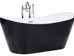 Badewanne Freistehend Schwarz Oval 180 X 78 Cm Antigua