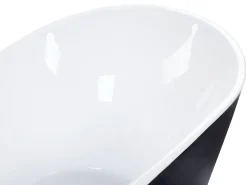Badewanne Freistehend Schwarz Oval 180 X 78 Cm Antigua