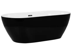 Badewanne Freistehend Schwarz Oval 150 X 75 Cm Carrera