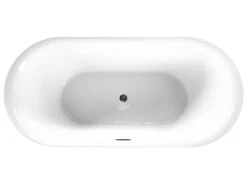 Badewanne Freistehend Schwarz Oval 150 X 75 Cm Carrera