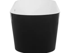 Badewanne Freistehend Schwarz-Weis Oval 170 X 70 Cm Cabritos
