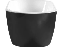 Badewanne Freistehend Schwarz Oval 150 X 75 Cm Nevis