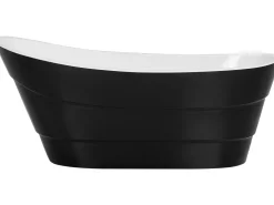 Badewanne Freistehend Schwarz Oval 170 X 73 Cm Buenavista