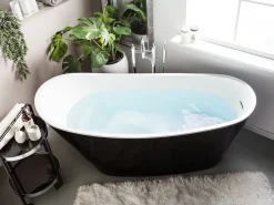 Badewanne Freistehend Schwarz Oval 170 X 73 Cm Buenavista
