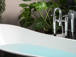 Badewanne Freistehend Schwarz Oval 170 X 73 Cm Buenavista