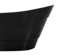 Badewanne Freistehend Schwarz Oval 170 X 73 Cm Buenavista