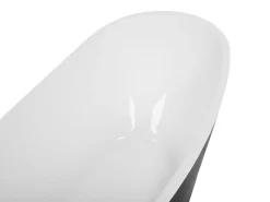 Badewanne Freistehend Schwarz Oval 170 X 73 Cm Buenavista