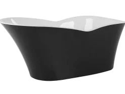 Badewanne Freistehend Schwarz / Weis 170 X 80 Cm Dulcina