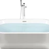 Badewanne Freistehend Silber Oval 170 X 80 Cm Pinel