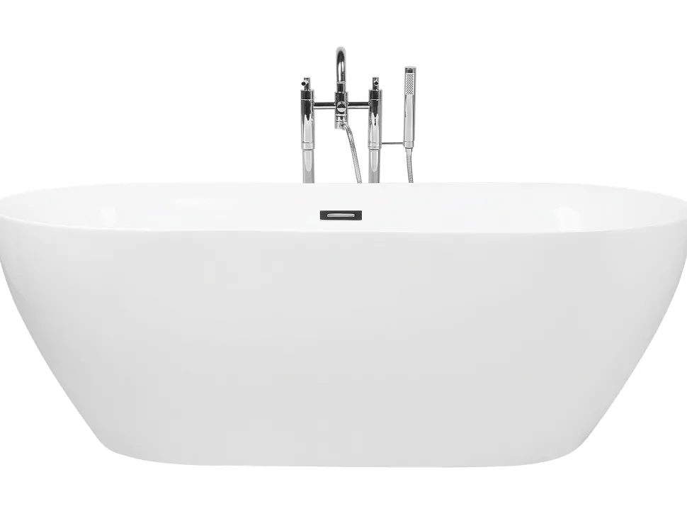 Badewanne Freistehend Weis Oval 180 X 80 Cm Carrera
