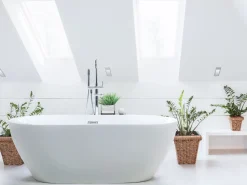 Badewanne Freistehend Weis Oval 170 X 80 Cm Nevis